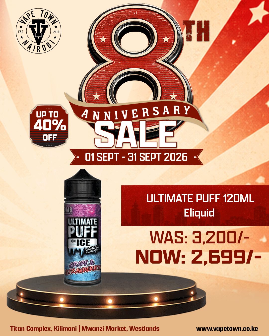 Ultimate Puff | 120ml Shortfill E Liquid