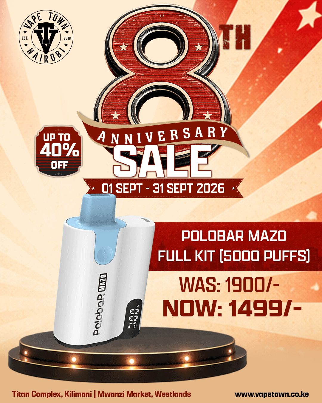 POLOBAR MAZO STARTER KIT 5000 PUFFS