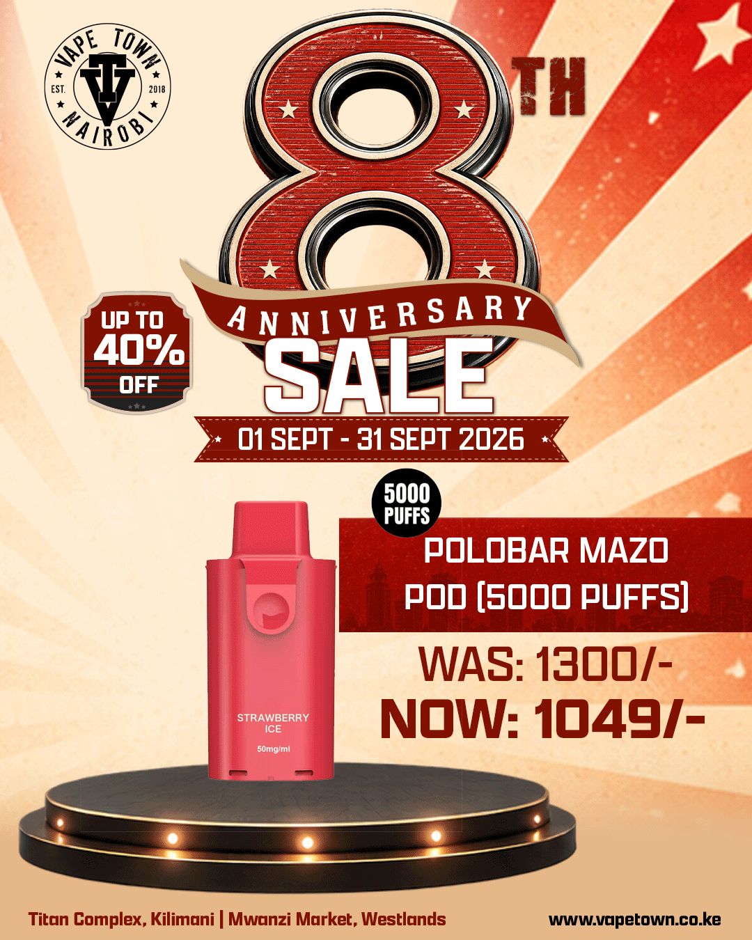 POLOBAR MAZO REPLACEMENT POD 5000 PUFFS